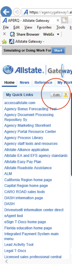 Creating a LeadVantage Quicklink